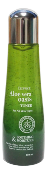 Тонер для лица с экстрактом алоэ вера DEOPROCE ALOE VERA OASIS TONER, 150 мл