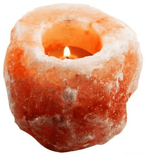 Лампа солевая Wonder Life ПОДСВЕЧНИК натуральной формы 400-700г