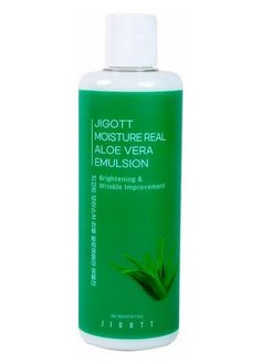 Эмульсия увлажняющая с алоэ Jigott Moisture Real Aloe Vera Emulsion, 300 мл