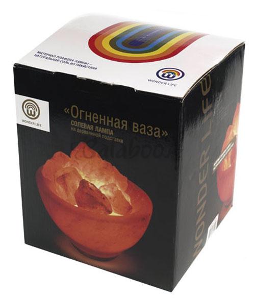 Лампа солевая Wonder Life "Огненная ВАЗА"