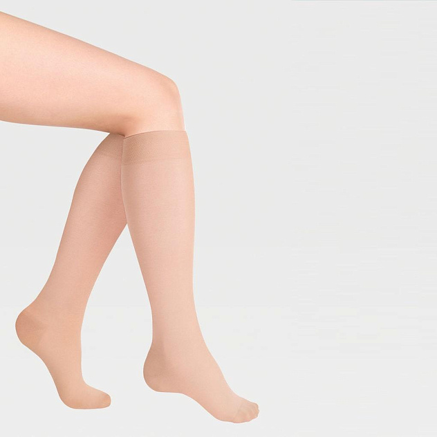 Гольфы компрессионные прозрачные (закрытый носок) 1 класс Idealista ID-200T