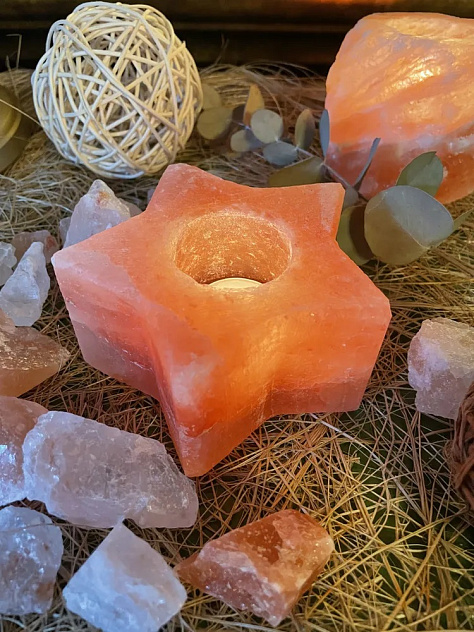 Лампа солевая Wonder life подсвечник "Звезда"