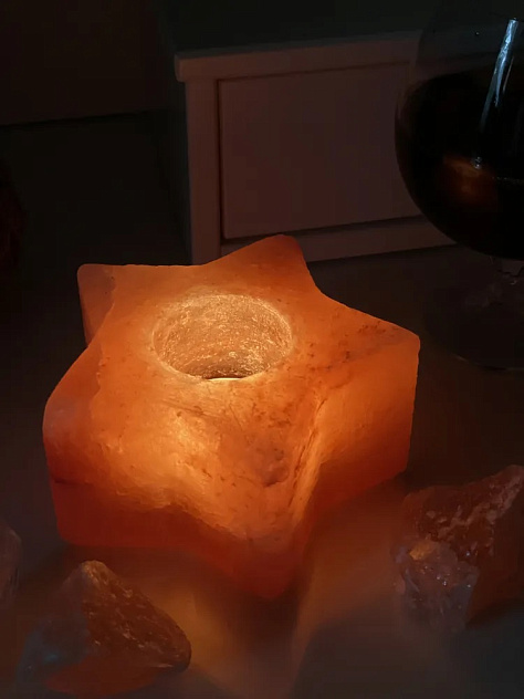 Лампа солевая Wonder life подсвечник "Звезда"