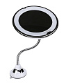 LM209 Зеркало косметологич.10x с подсветкой, на гибкой штанге и присоске Gezaton